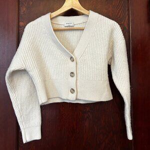 Aritzia Canberra Merino Wool Cardigan - cream - S